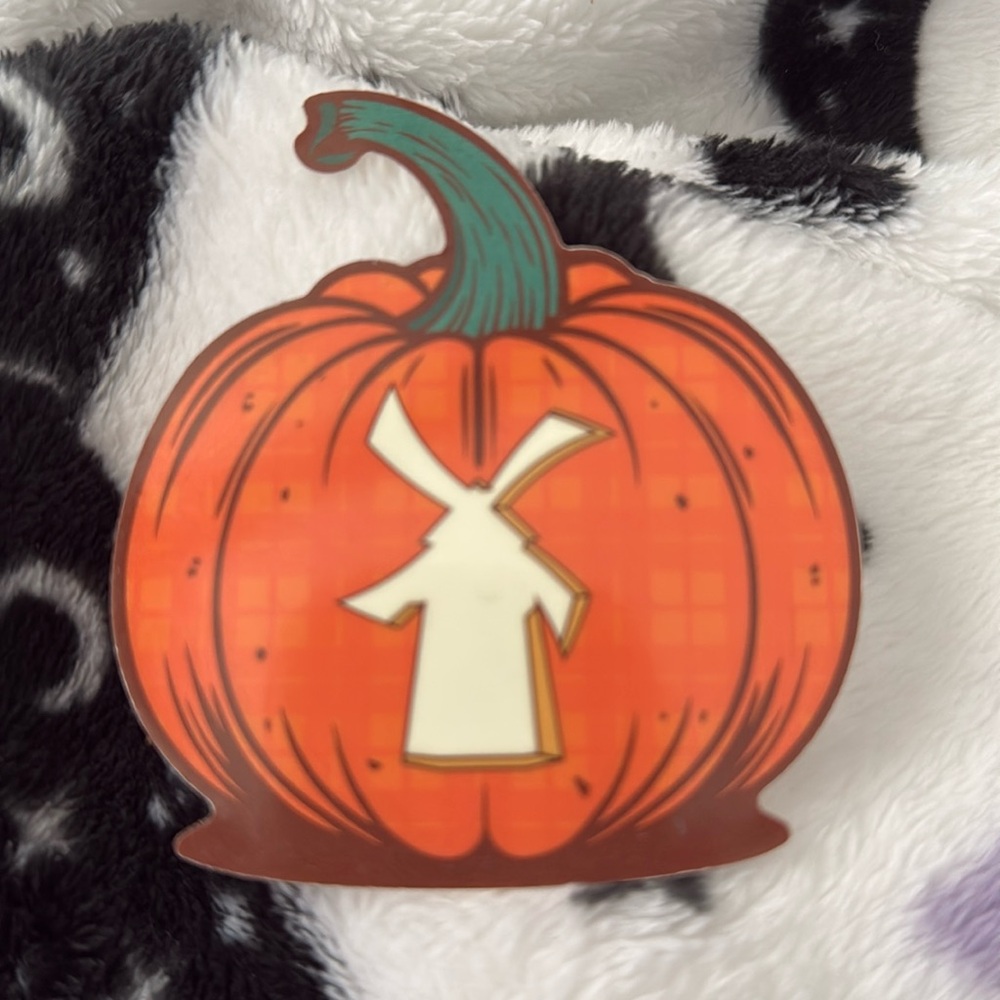 Dutch bros Glow in the dark first day of fall pumpkin sticker